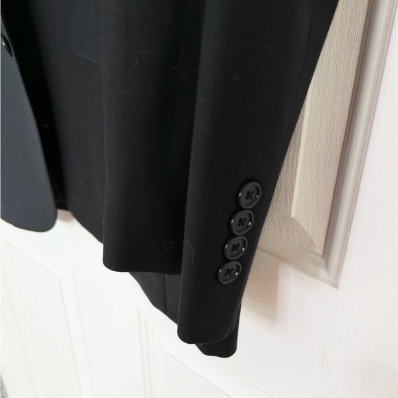 Tasso Elba 100% Wool Black Men’s Three Button Suit Size 38R Pant Size 32 - Picture 3 of 15